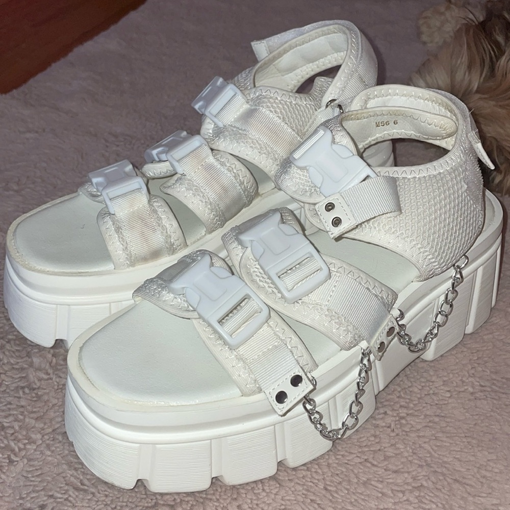 Pretty little thing platform sandal! Y2K